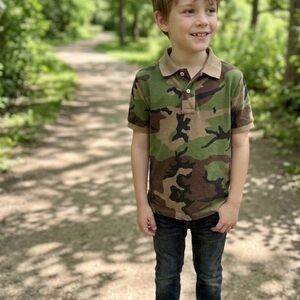 Kids Camouflage Polo Shirt